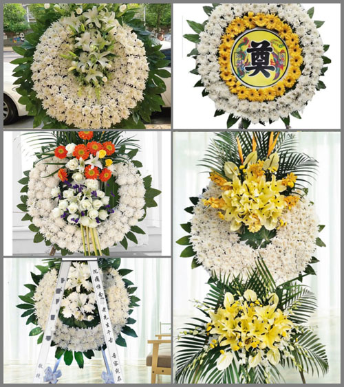 山西长治襄垣县王桥镇井关村花圈速递